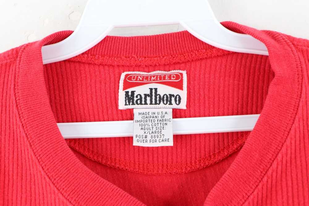 Marlboro × Vintage Vintage 90s Marlboro Ribbed Kn… - image 4
