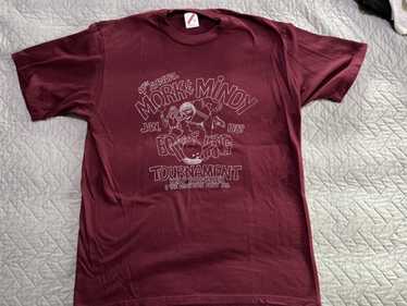 Made In Usa × Vintage Maroon true vintage tee - image 1