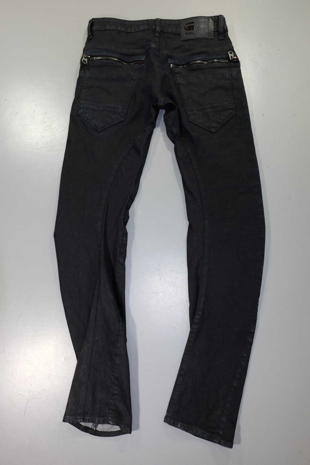 G Star Raw Arc Zip Twisted Leg Black Jeans Size W… - image 4