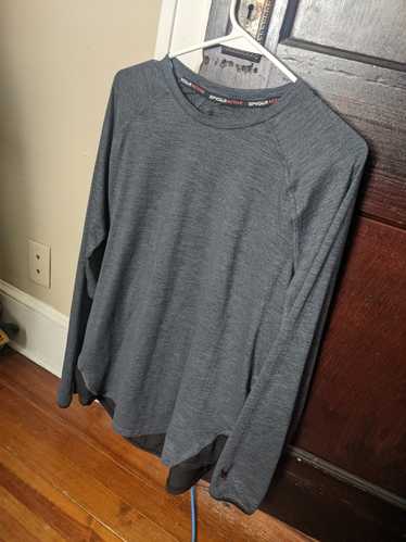 Spyder Gray longline mesh active shirt
