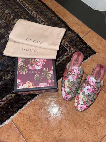Gucci Gucci Supreme Bloom Princetown Floral Mules