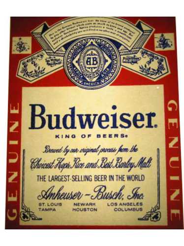 1970's Budweiser Iron-Ons - Alcohol Themes - image 1