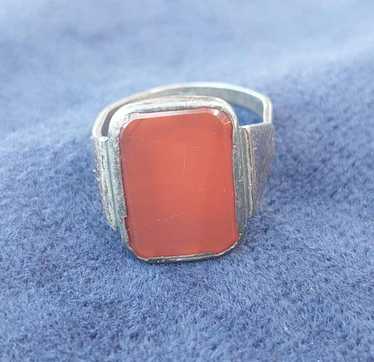 アクセサリー Vintage Silver & Carnelian Signet Ring Vintage Silver & Carnelian Signet Ring