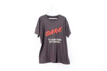 vintage DARE drugs 80s t shirt original authentic S - Gem