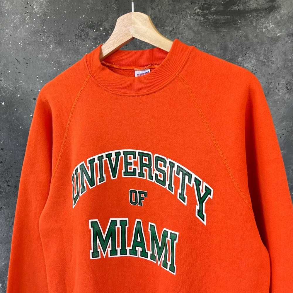 Collegiate × Vintage Vintage University Of Miami … - image 2