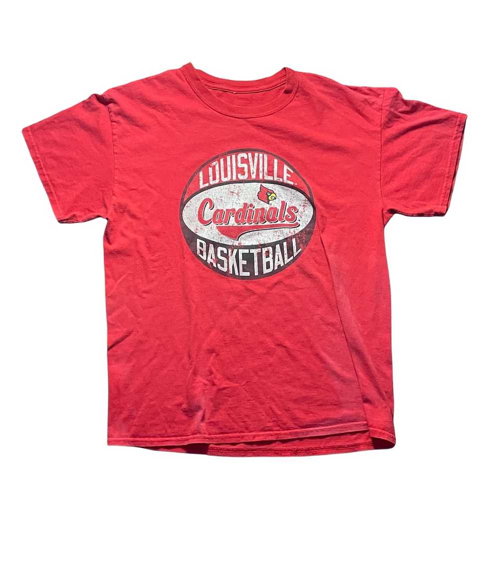 Ncaa Vintage Louisville Cardinals Basketball Tee - image 1