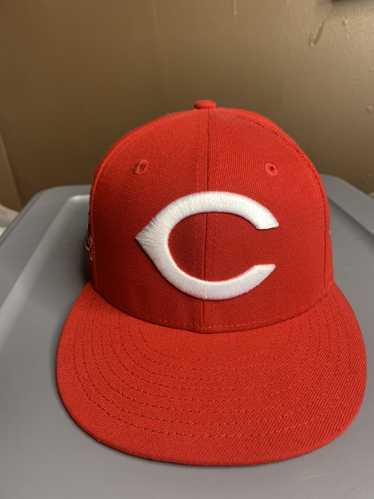 DS Vintage Cincinnati Reds Snapback Hat Wool Blend New Era Plain Logo MLB  90s