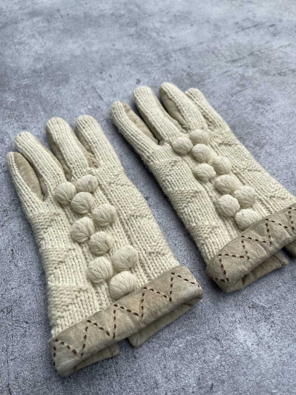 Vivienne Westwood 1990’s Orb Logo Knit Gloves - image 4