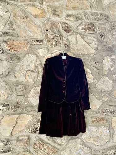 1970s Vintage Patty Woodard Velvet Suit