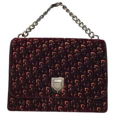 Dior Diorama Top Handle velvet handbag