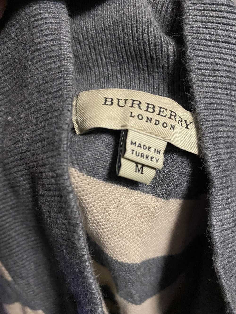 Burberry Burberry London Mens Striped Polo Shirt - image 6