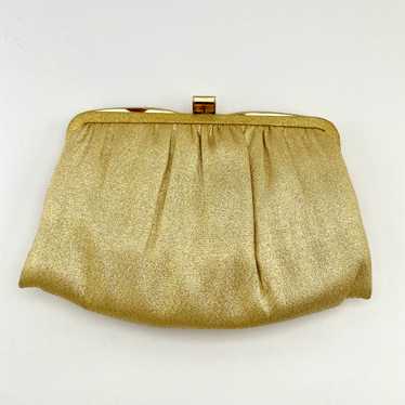 Late 60s/ Early 70s Andé Gold Metallic Clutch - image 1
