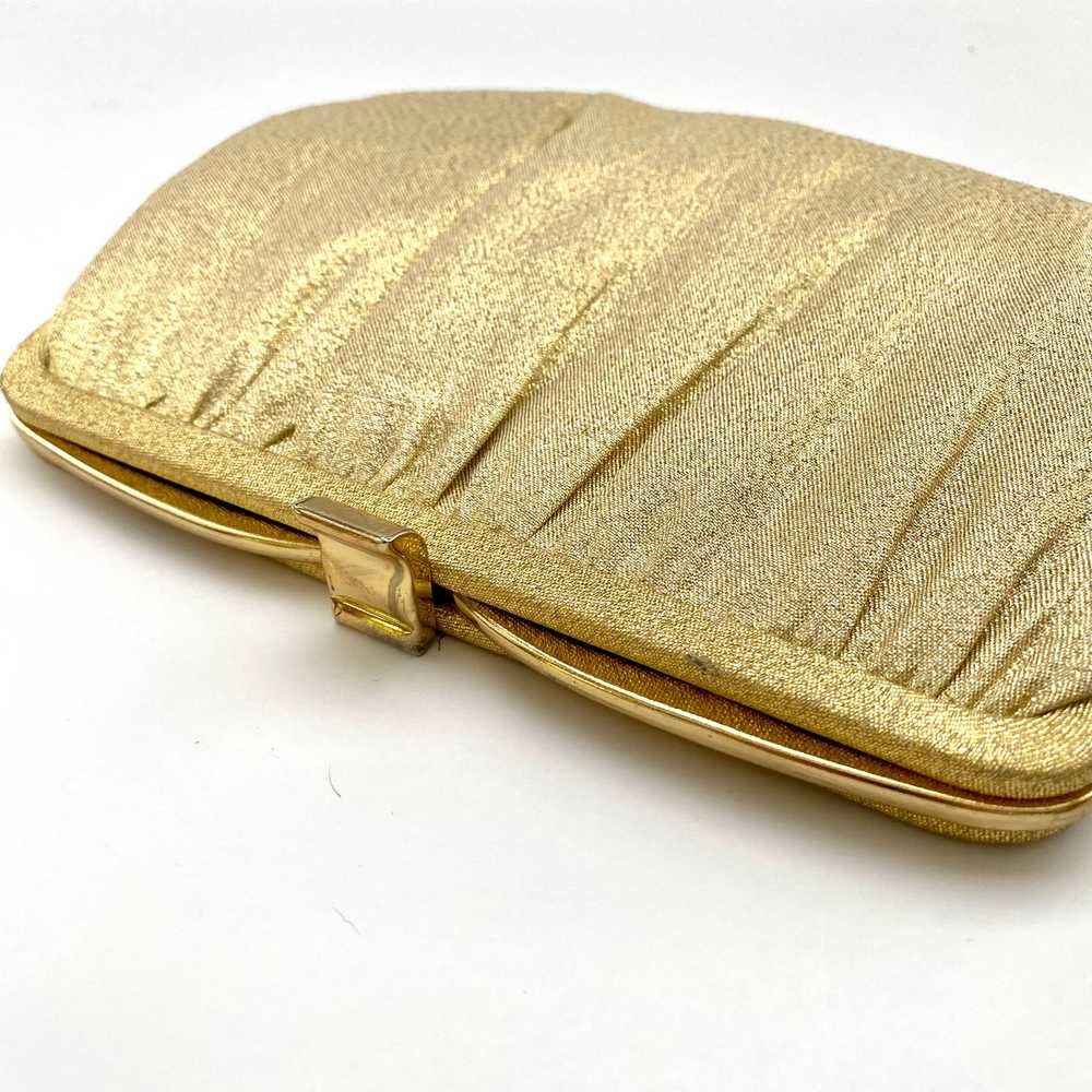 Late 60s/ Early 70s Andé Gold Metallic Clutch - image 2