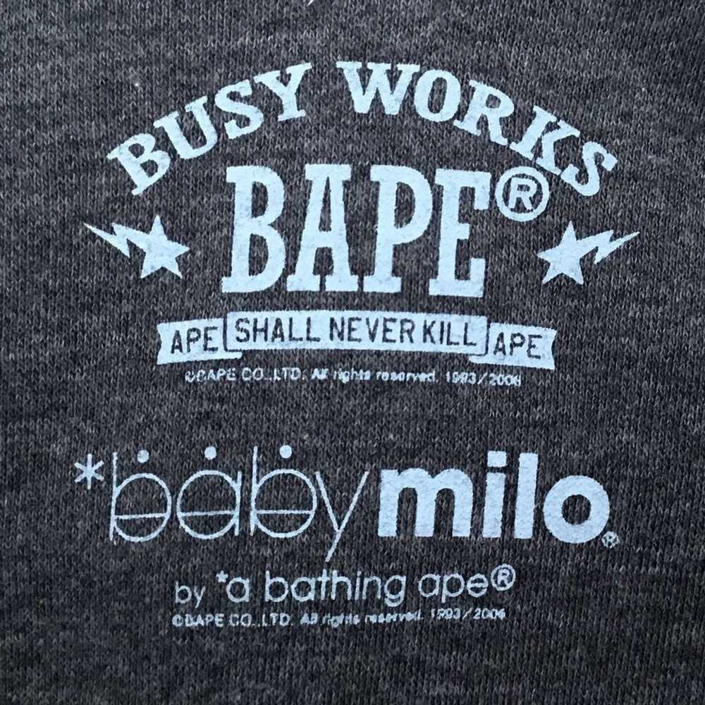 Bape BAPE Ape HEAD milo College logo Full zip hoo… - image 4