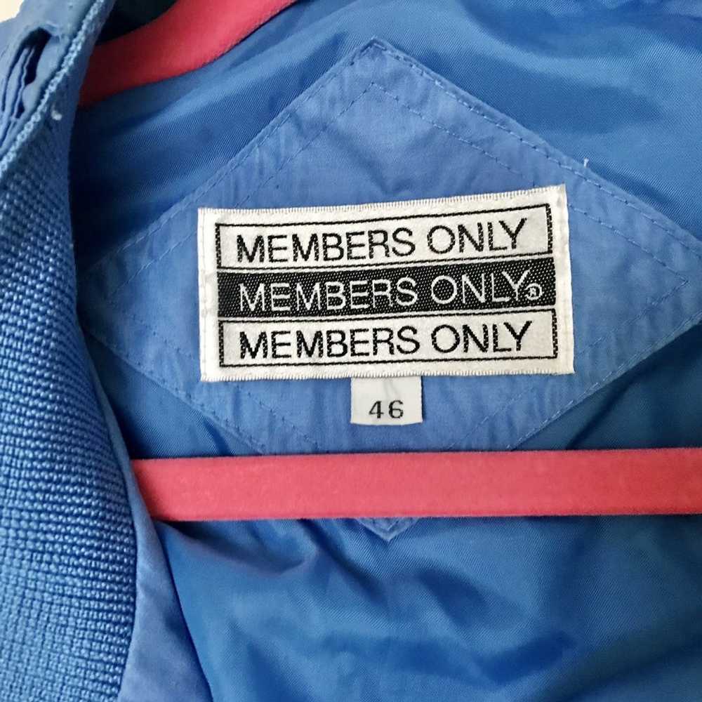 Members Only Members only bomber jacket - image 4