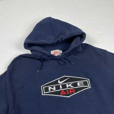 Nike × Vintage Early 90's Nike Air Hoodie with ce… - image 1