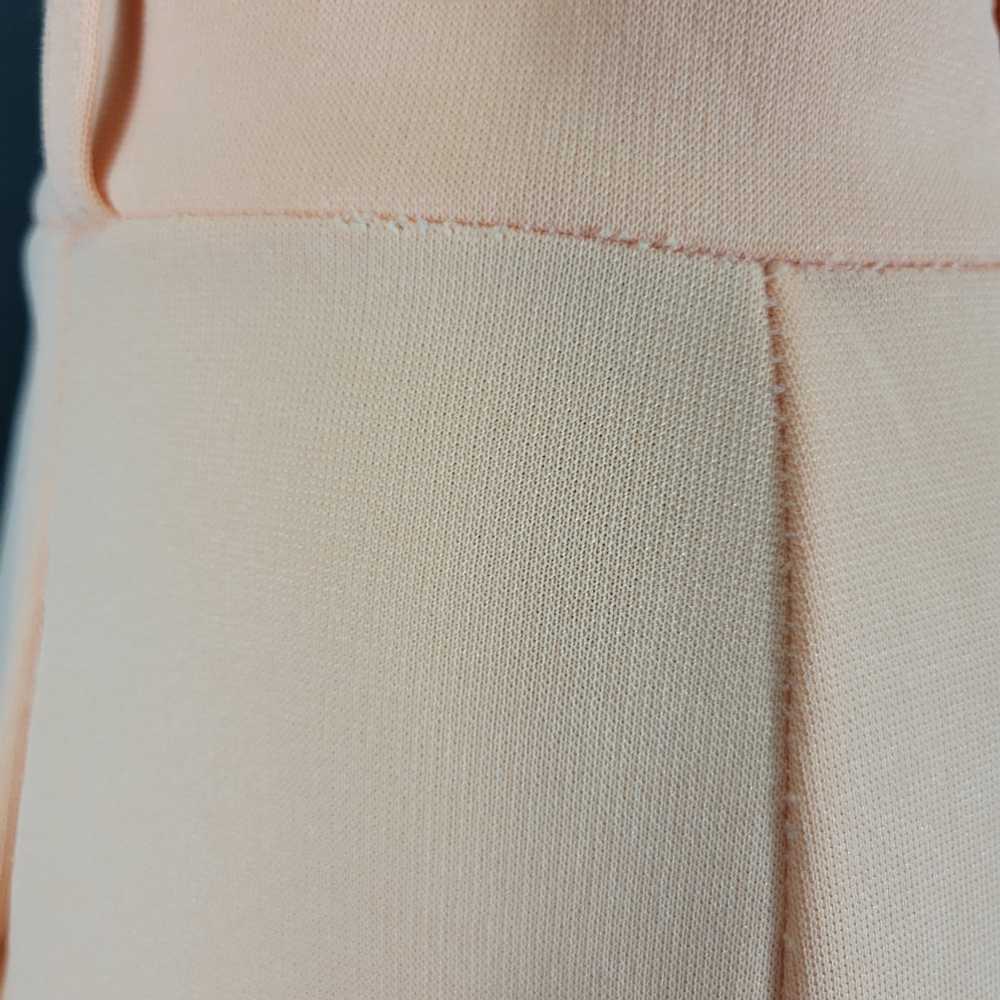 70s Peach High Waist Wide Leg Polyester Pants - image 12