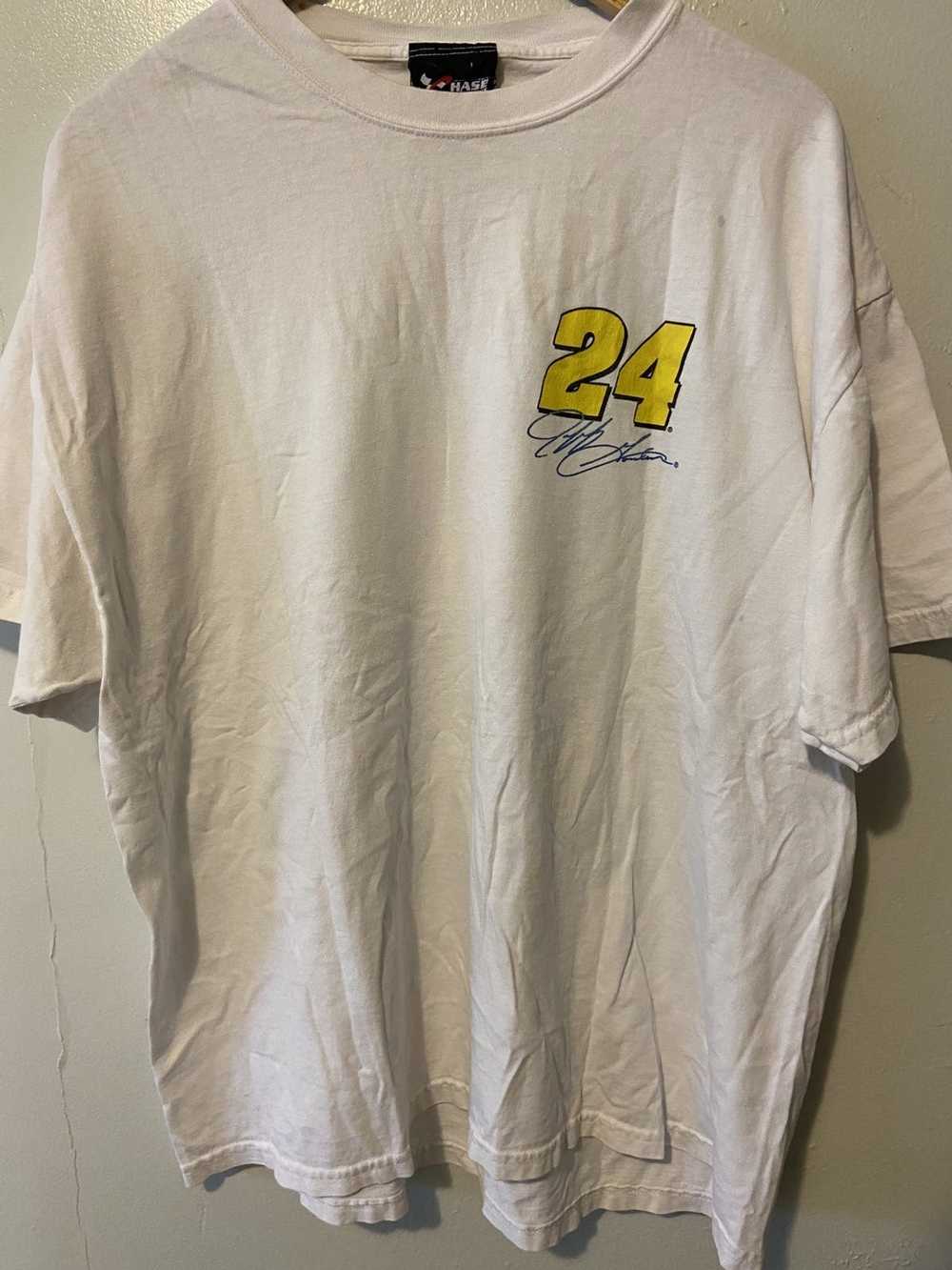 NASCAR × Vintage White 2001 Nascar Jeff Gordon XL… - image 3