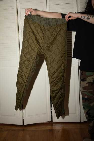 Vintage Vintage Military Quilted Green Pants