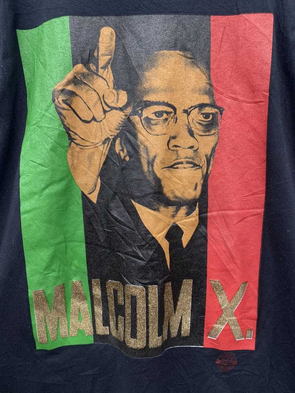 Malcolm X × Rap Tees × Vintage Rare Vintage Malco… - image 2