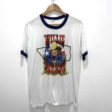 Band Tees × Vintage 1980’s Willie Nelson tour tee - image 1