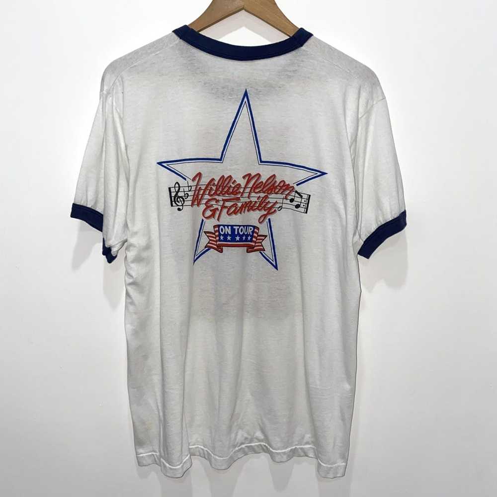 Band Tees × Vintage 1980’s Willie Nelson tour tee - image 4