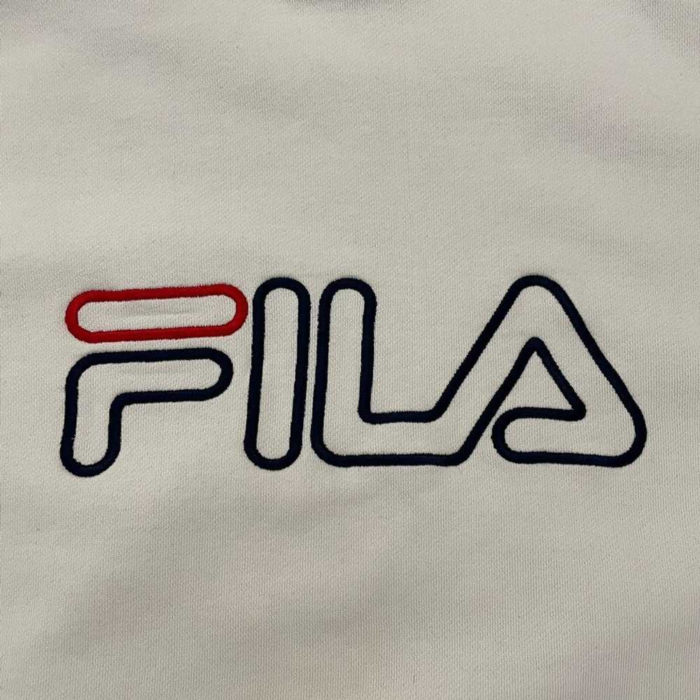 Fila × Vintage Fila hoodie boxy embroidered logo … - image 3
