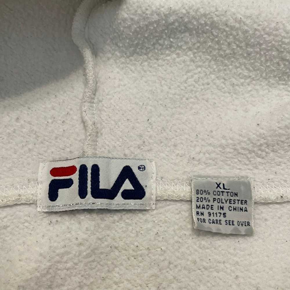 Fila × Vintage Fila hoodie boxy embroidered logo … - image 5