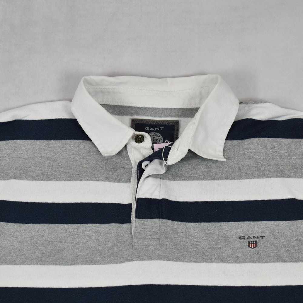 Gant Vintage Gant Grey Stripy Rugby Shirt - image 2