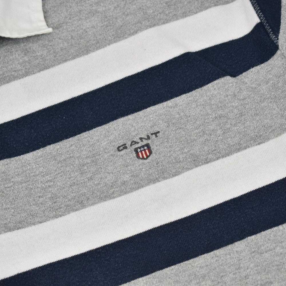 Gant Vintage Gant Grey Stripy Rugby Shirt - image 3