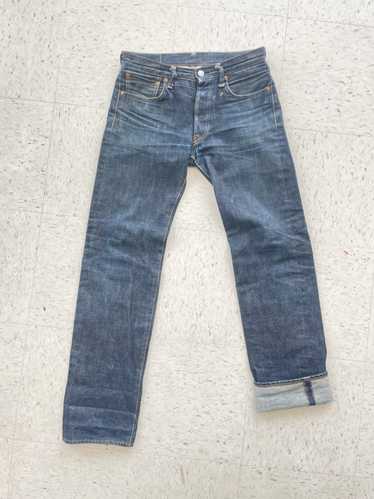 45rpm 45rpm raw selvedge denim pants jeans made in