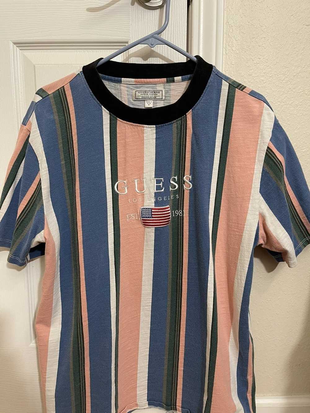 Guess Guess Multi Color Stripe Tshirt - image 1