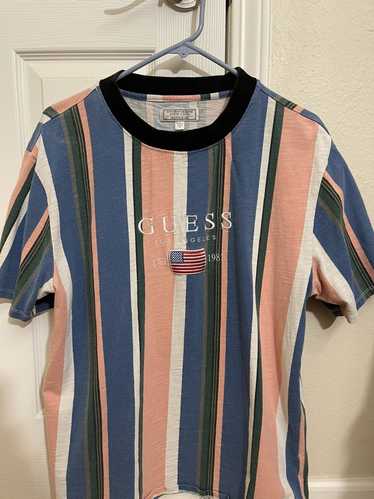 Guess Guess Multi Color Stripe Tshirt