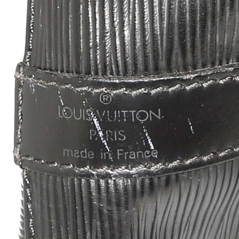 Louis Vuitton petit Noé handbag in black epi leat… - image 4