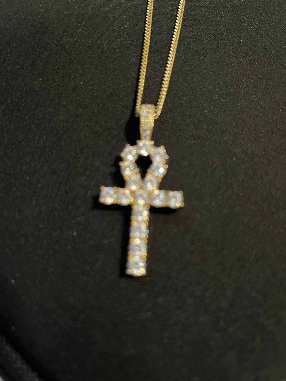 Gold Gold chain 18k plated w/ pendant - image 2