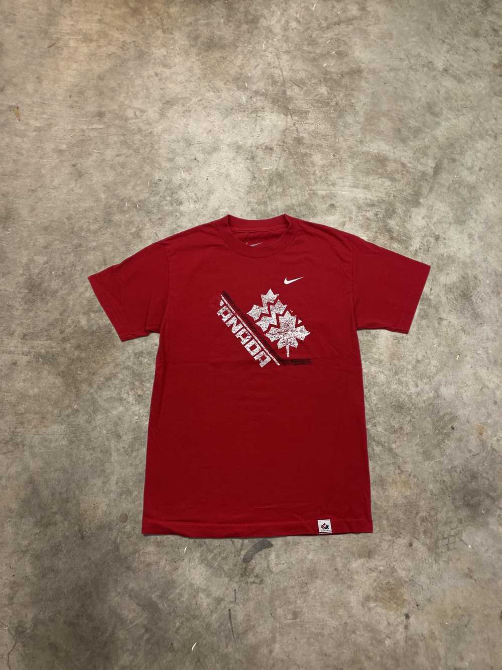 Nike Nike Team Canada T-shirt Hockey Sports Swoos… - image 2