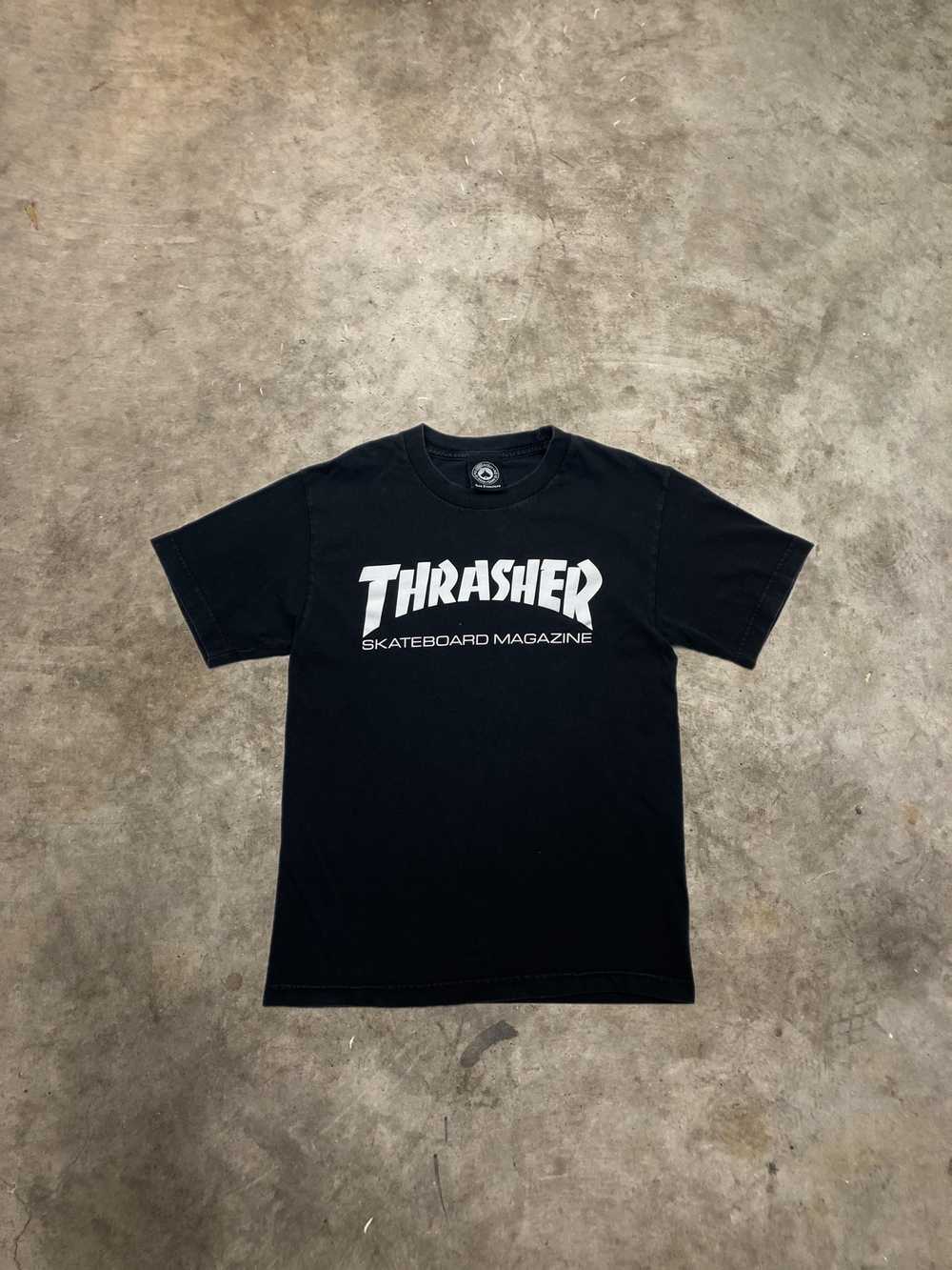 Thrasher Thrasher Logo T-shirt Black Spellout Ska… - image 2