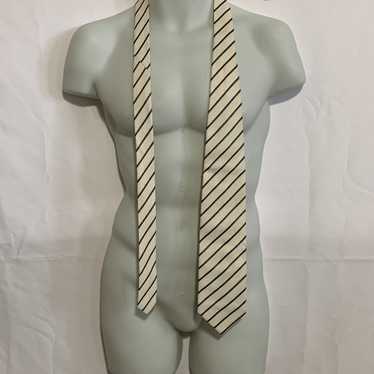 Gianfranco Ferre × Italian Designers Striped Silk… - image 1