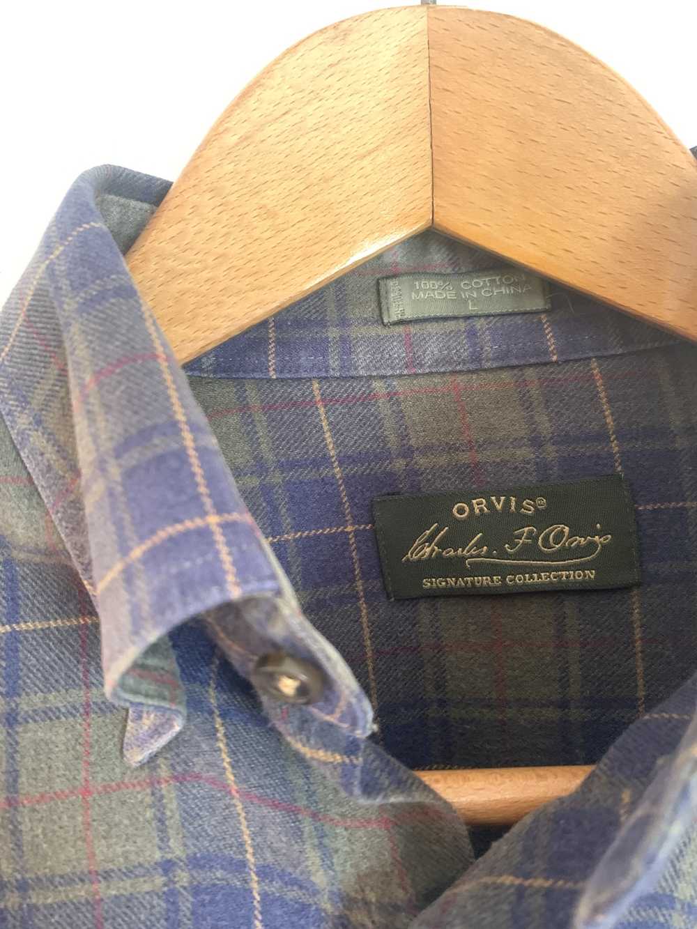 Orvis Vintage Distressed/faded Orvis Plaid Shirt - image 3