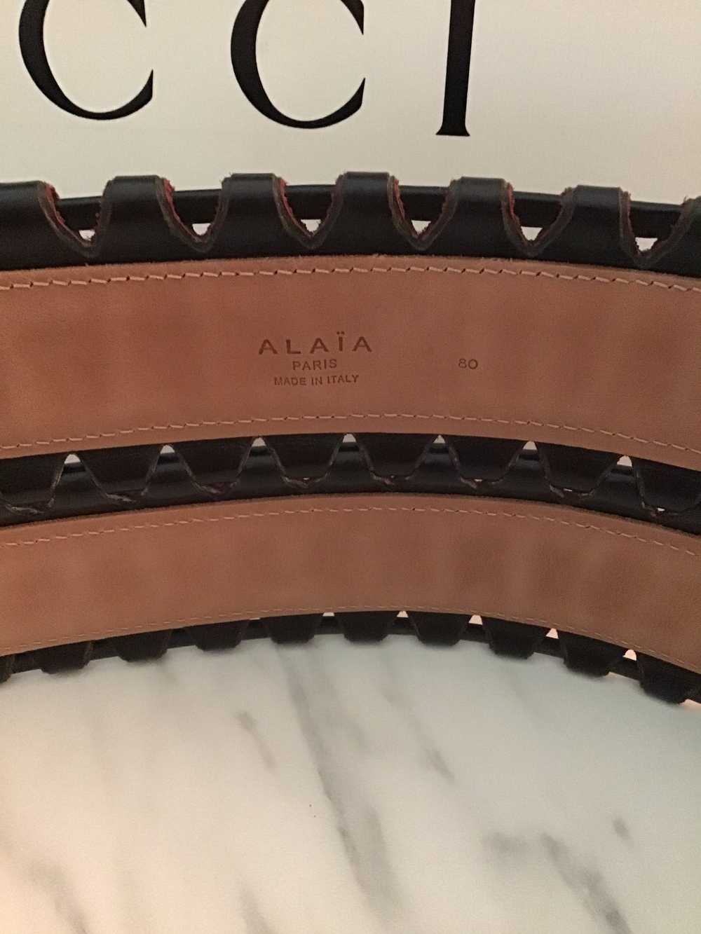 Alaia Azzedine Alaia Corset Style leather black b… - image 10