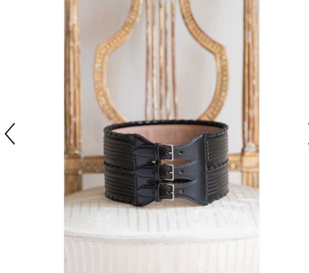 Alaia Azzedine Alaia Corset Style leather black b… - image 2