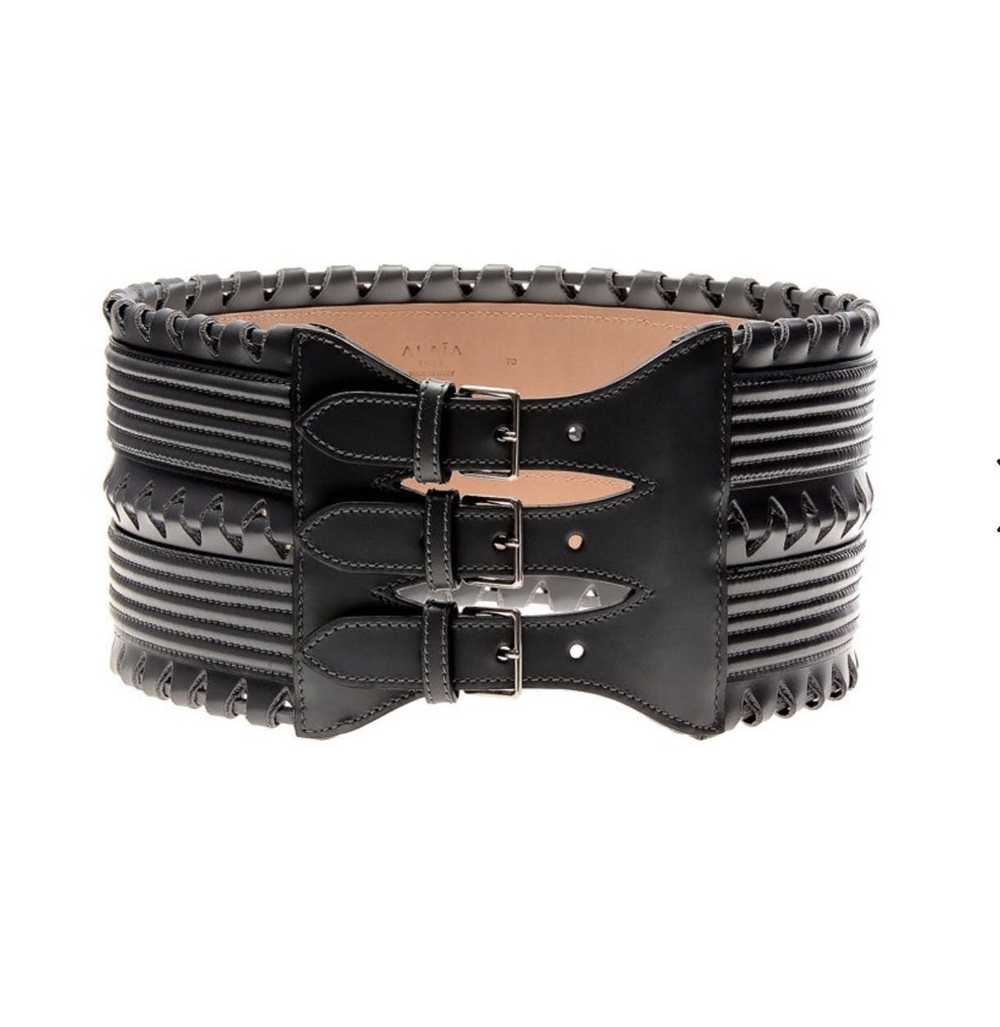 Alaia Azzedine Alaia Corset Style leather black b… - image 9