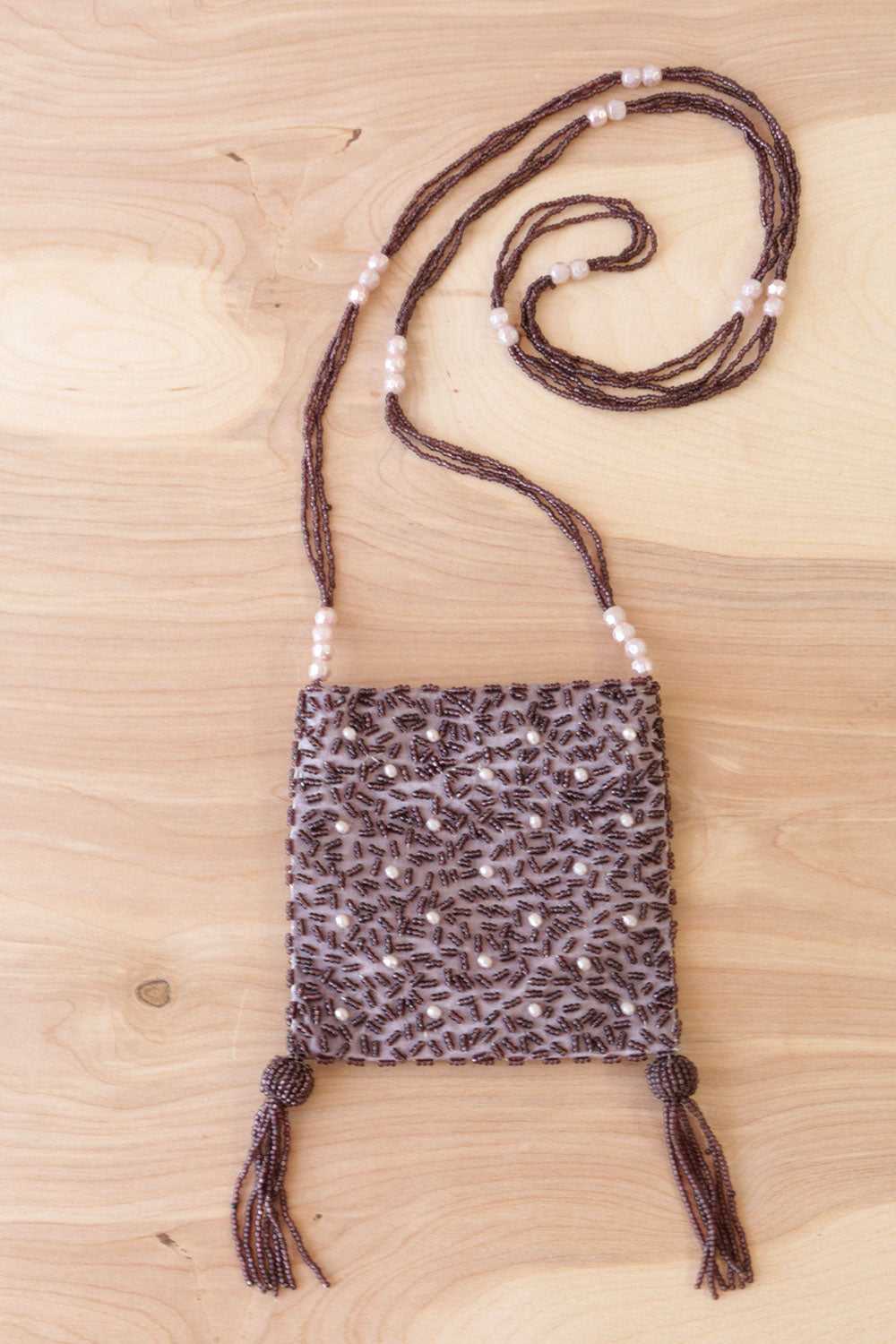Alexia Petite Purple Bead Bag - image 3