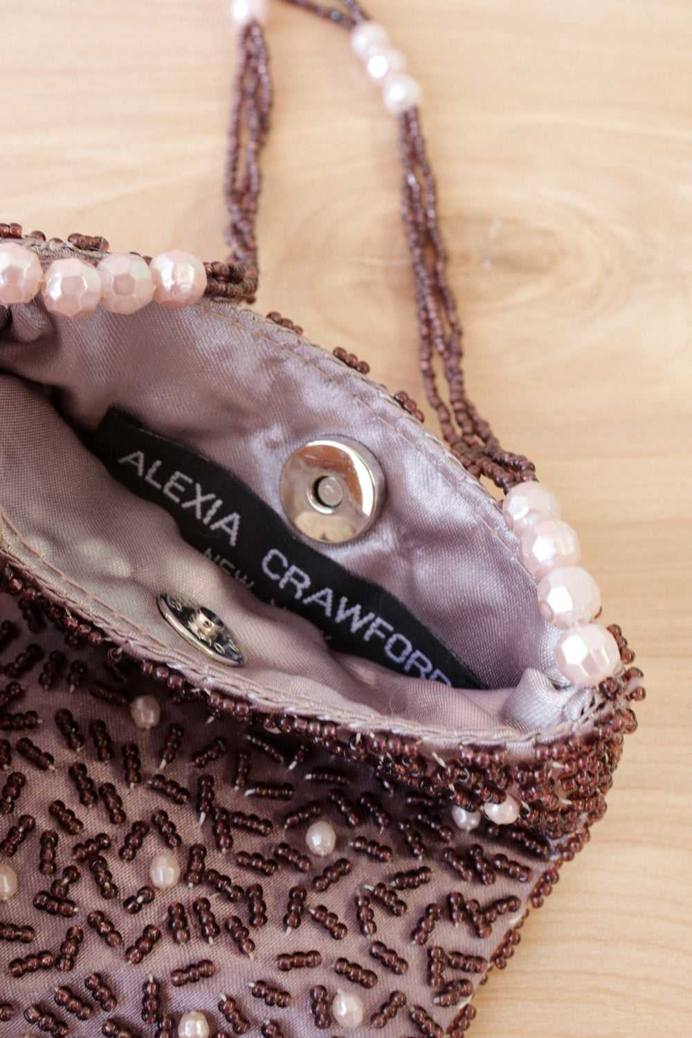 Alexia Petite Purple Bead Bag - image 4
