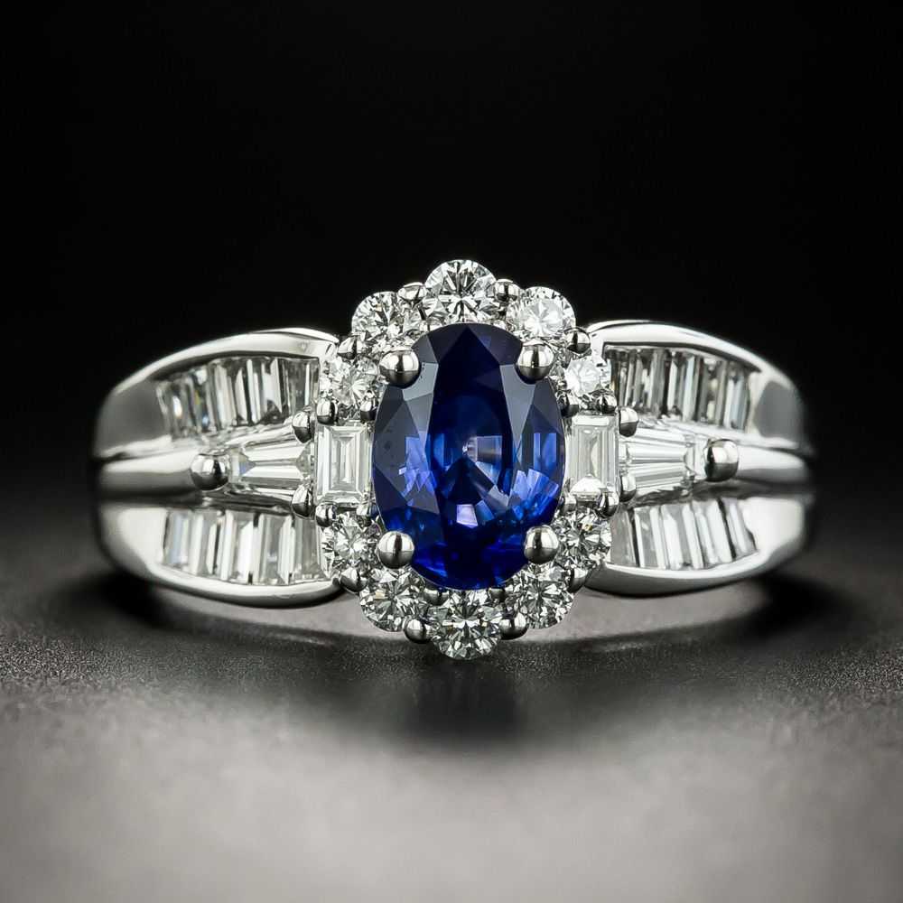 Estate 1.50 Carat Sapphire and Diamond Ring - image 1