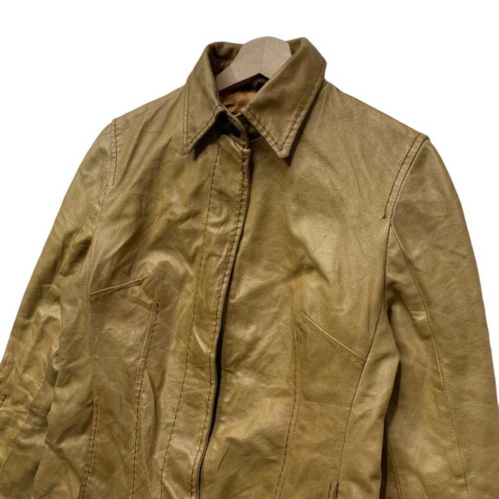 Italian Designers × Leather Jacket 🇮🇹Fornarina … - image 4
