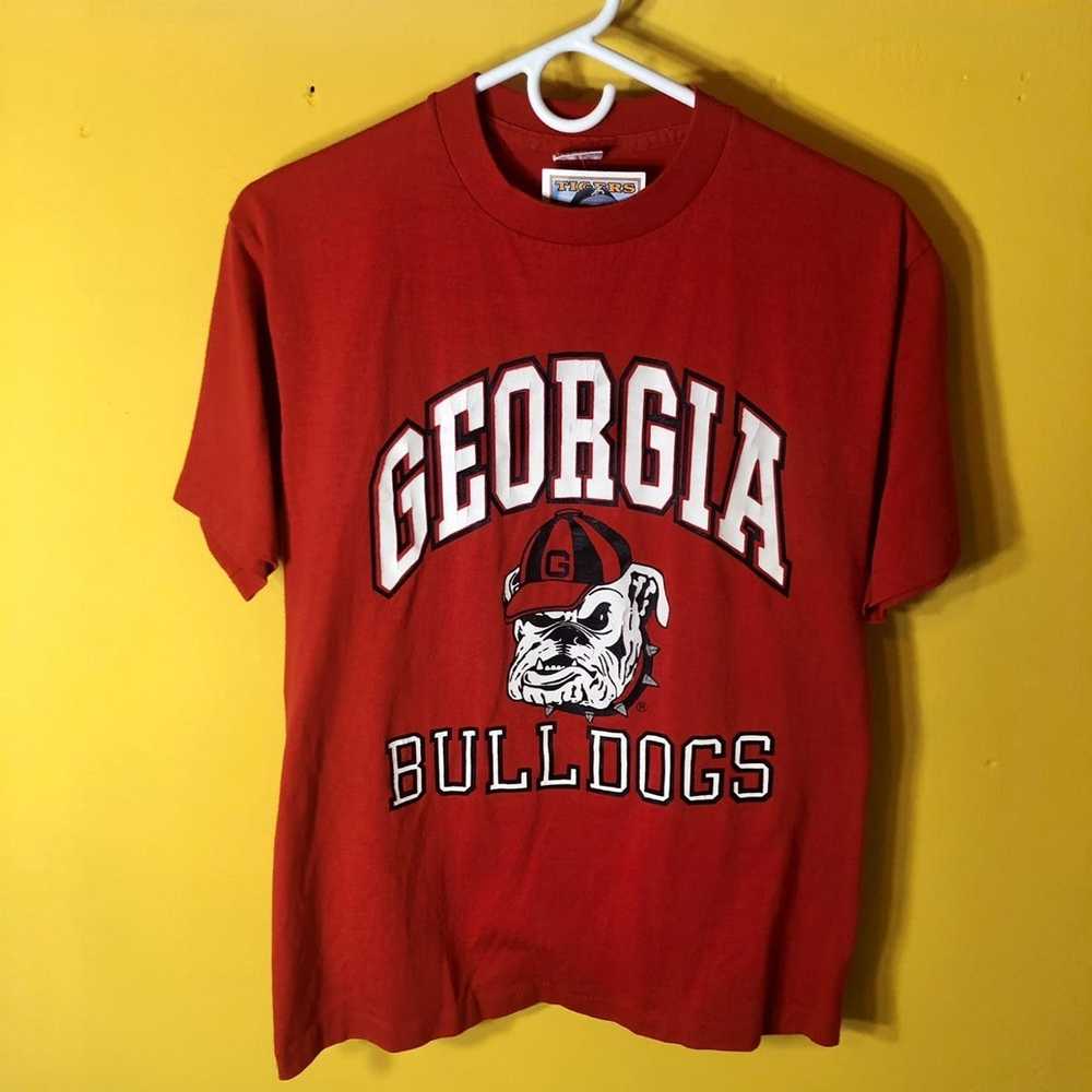 Vintage vintage 80’s NCAA GEORGIA BULLDOGS single… - image 2