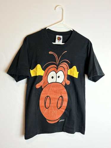 Other Rocky Bullwinkle 1991 Vintage Black T-Shirt 