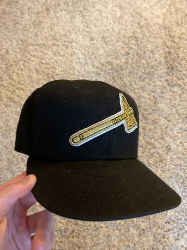 ⚾ Atlanta Braves SKULL Logo MLB Baseball Hat Shirt Embroidered Iron On Hat  Patch