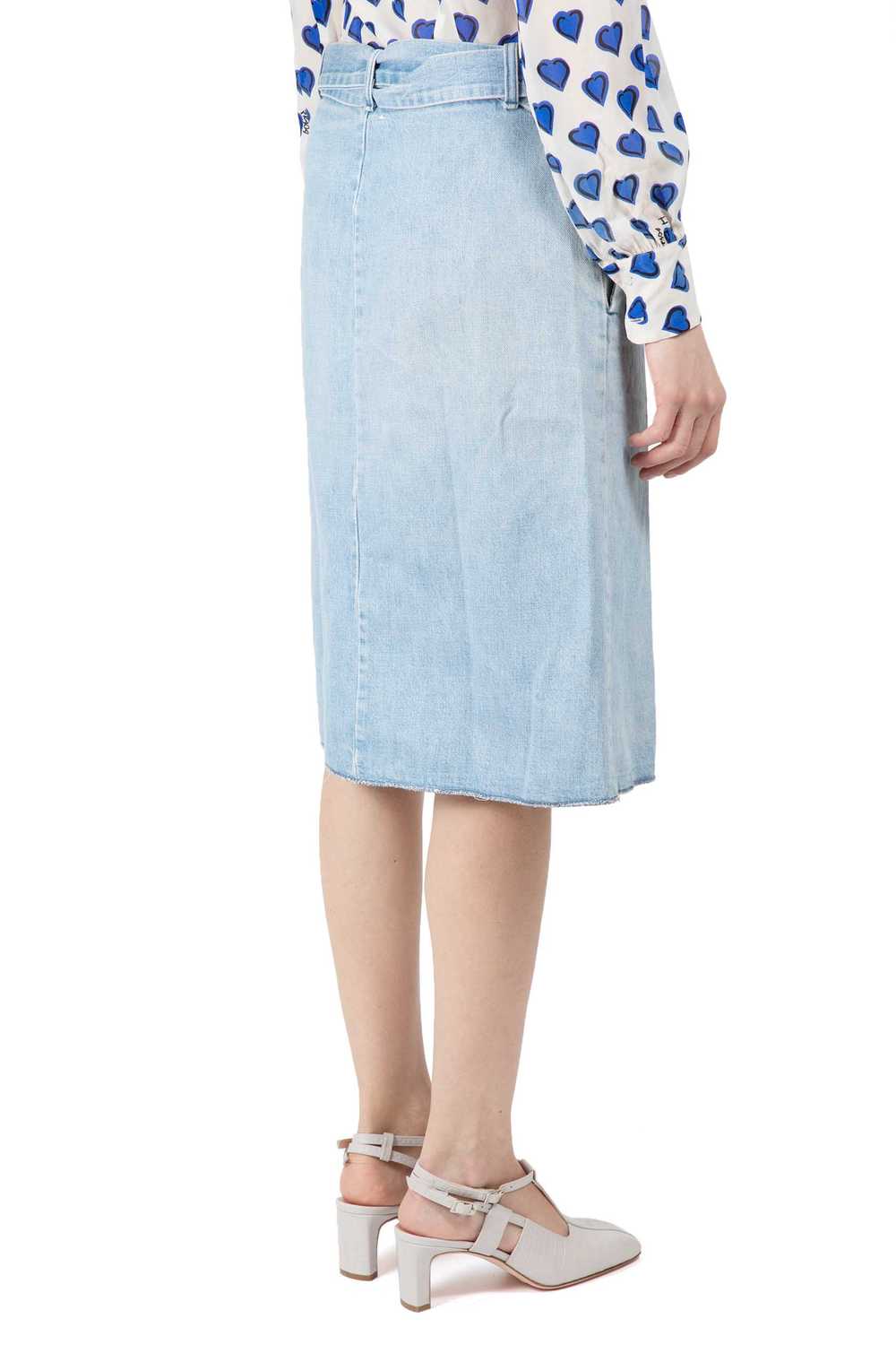 MAISON MARTIN MARGIELA Belted denim skirt S/S 2004 - image 2